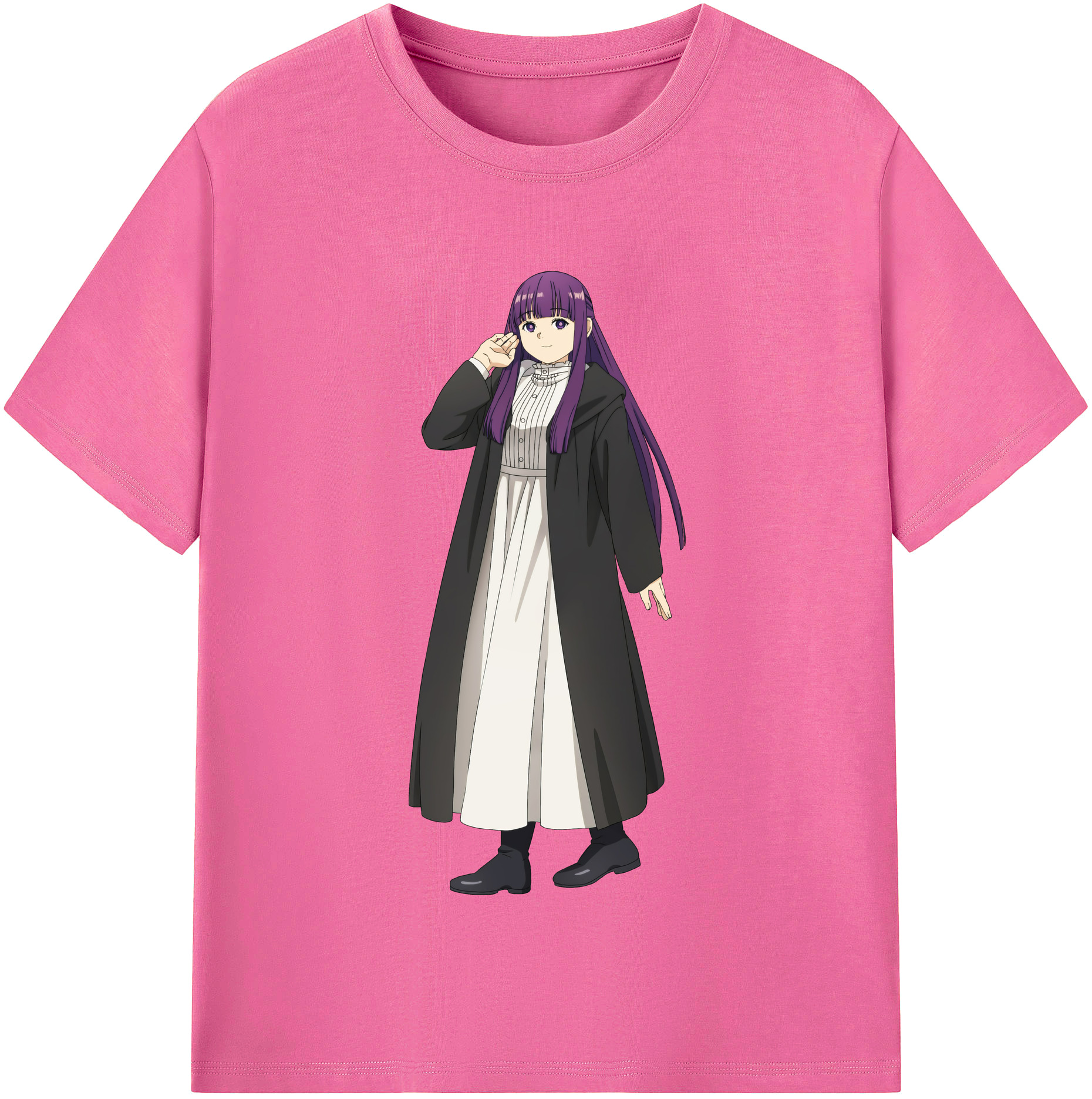 （画像用） 葬送のフリーレン Frieren レディースカジュアルプリントTシャツ（綿100％）